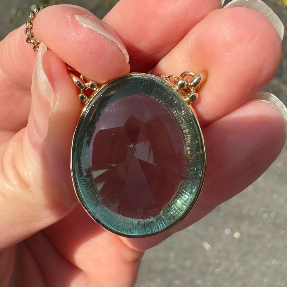 MONET Glass Pendant Necklace